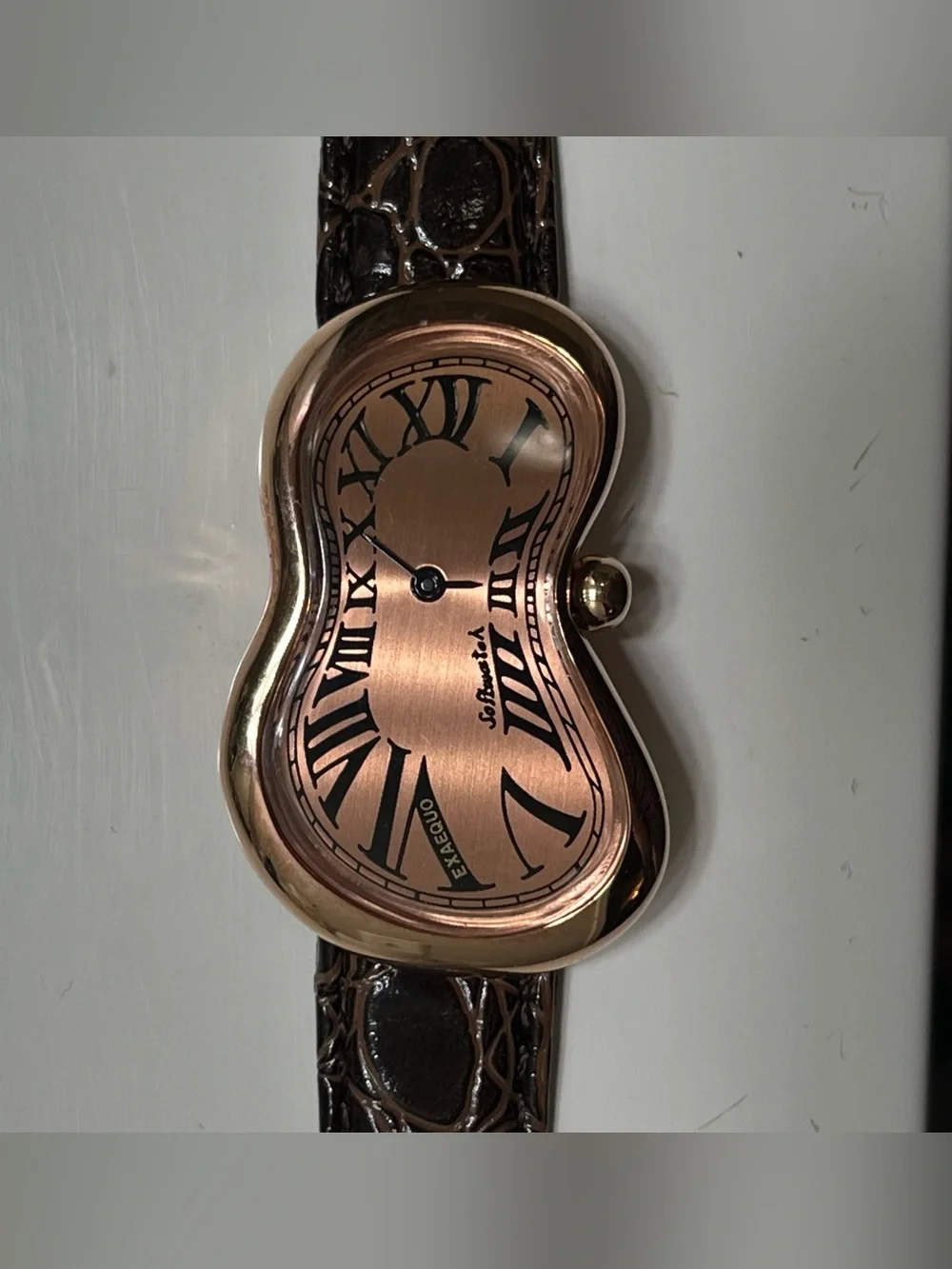 Rare Salvador Dali Softwatch By EXAEQUO Rose Gold Vintage Large watch 92010